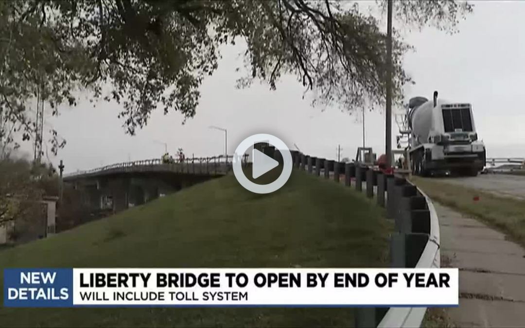 Bay City’s Liberty Bridge is expected to reopen at the end of the year.
